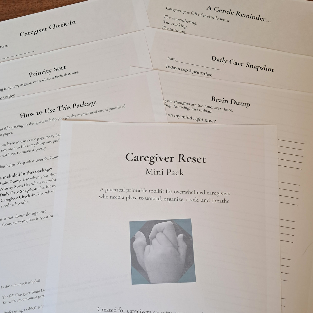 Caregiver Reset Mini Pack