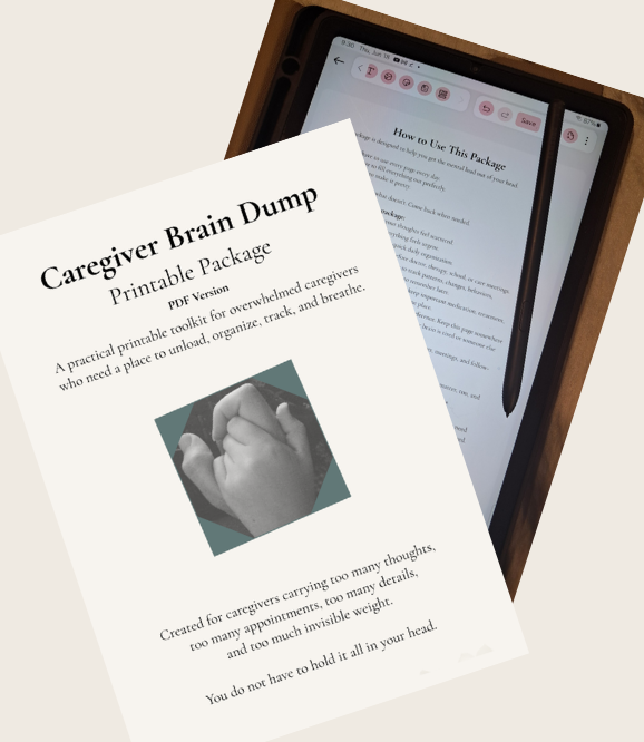 Caregiver Brain Dump Bundle