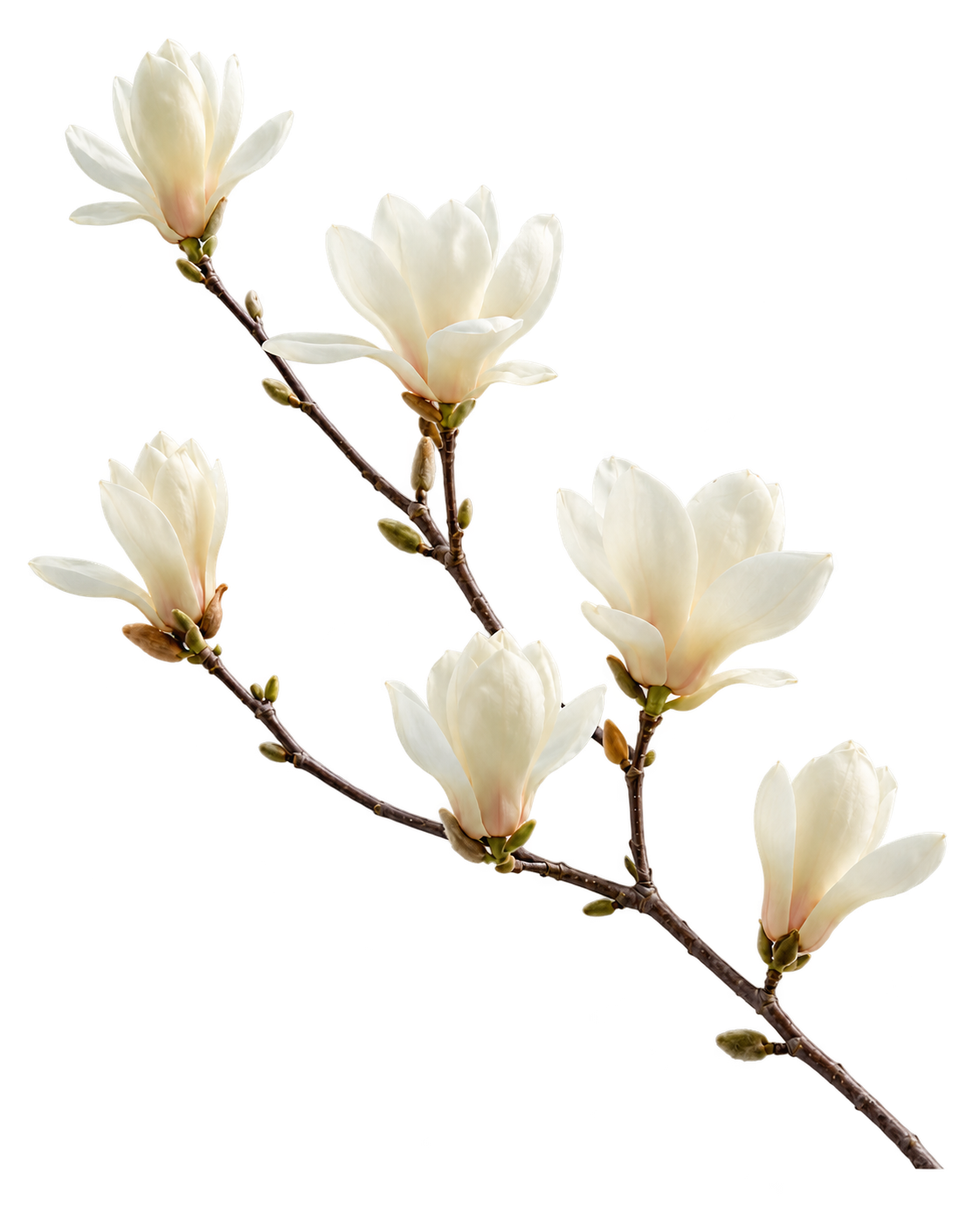 Magnolia branch in bloom